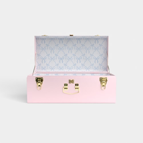 Petite Trunk - Pink - Something Blue / Embroidery