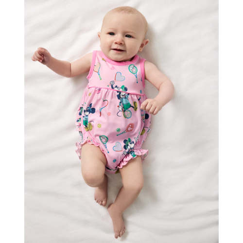 Disney Mickey Mouse & Minnie Mouse Match Bubble Romper | Little Sleepies