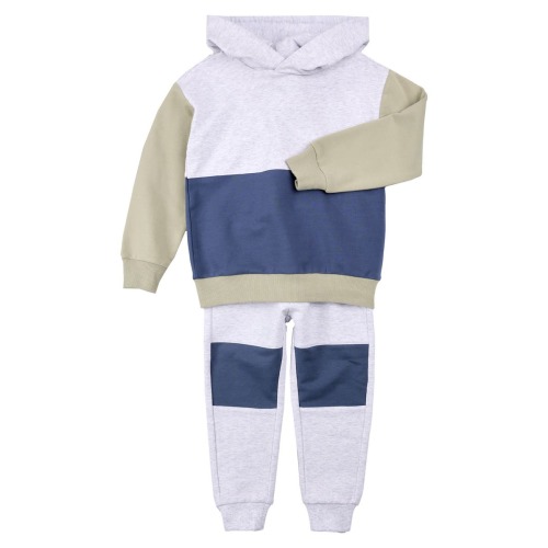 Colorblock Hoodie & Sweatpants Set