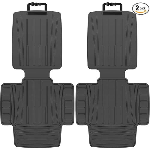 insefocc Car Seat Protector for Child Car Seat,TPE Waterproof & Anti-Slip (No Imprints),carseat Protector car seat Cover Universal Fit for Baby & Pet Use, BPA-Free(Black -2PC)