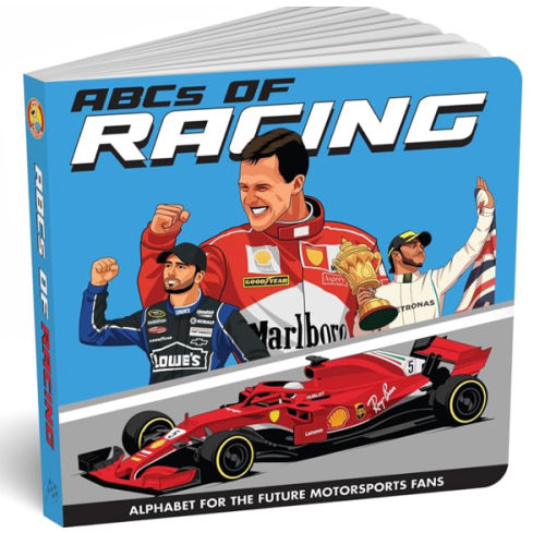 ABCs of Racing – Alphabet Book for Future Motorsports Fans | Toddler Board Book of Race Cars, Engines, Pit Crews & Circuits | Fun Gift for Car-Loving Families & Babies by Diaper Book Club
