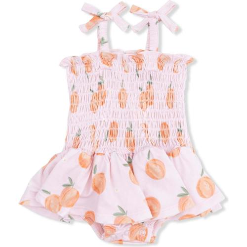 Sweet Peach - Smocked Bubble with Skirt