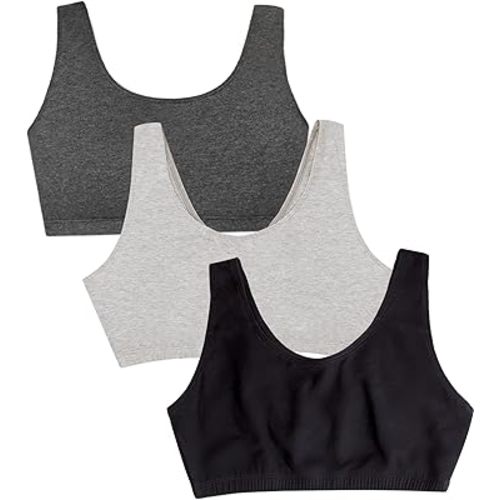 Fruit of the Loom Women's Multi-Pack Tank Top Style Sports Bra