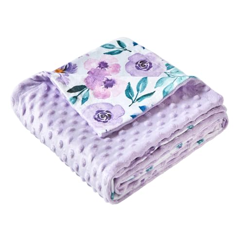 Baby Nursery Bed Blankets Ultra Soft Double Layer Mini Blanket Minky Blanket Receiving Blankets Shower Gifts(30"*40",Roses)