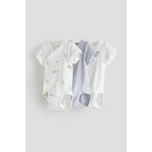 3-PACK WRAPOVER BODYSUITS