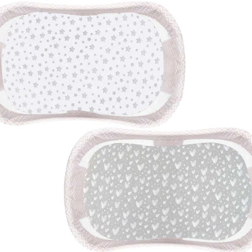 Bassinet Sheets - Fit Baby Trend Lil Snooze Deluxe III for Twins Bassinet, 2 Pack, 100% Jersey Cotton
