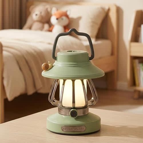 Kids Lantern Night Light, Rechargeable, Dimmable 3-Color