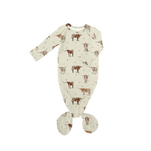 Longhorn Bamboo Knotted Gown