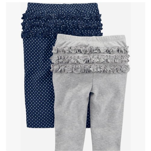 Carter's Baby Girl Pants (3-6 Months - 4 Pack)