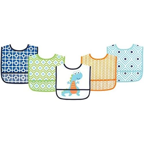 Luvable Friends Unisex BabyWaterproof PEVA Bibs