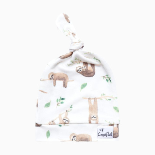 Copper Pearl Printed Top Knot Hat - Noah