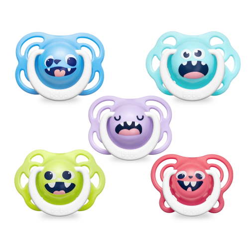 YOHKOH Baby Pacifier,BPA Free Silicone Pacifiers, for 0-6m+,Unisex, 5 Pack