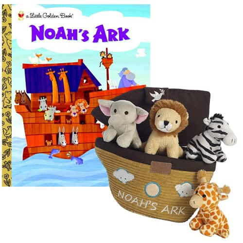 Ebba Noah's Ark Plush Gift Set, Includes Book & 5-Piece Set, 8 inches