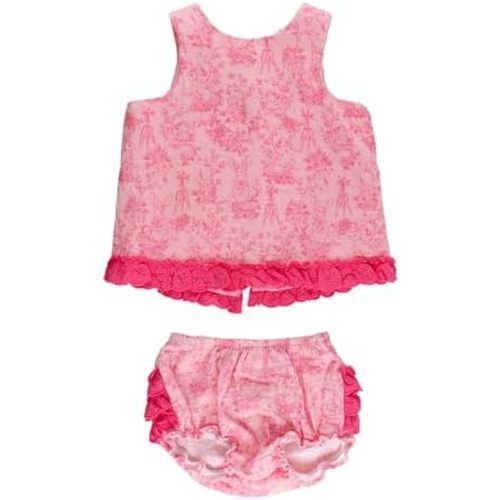 RuffleButts Baby/Toddler Girls Swing Top & Bloomer Coordinated Set