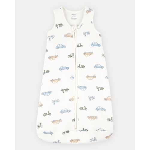 Baby Boy 2-Way Zip Cars PurelySoft Wearable Blanket - Ivory - Carter's | Carter's