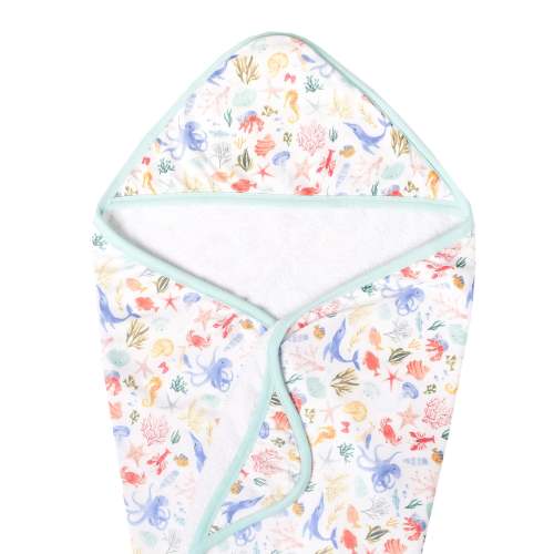 Premium Baby Knit Hooded Towel - Nautical