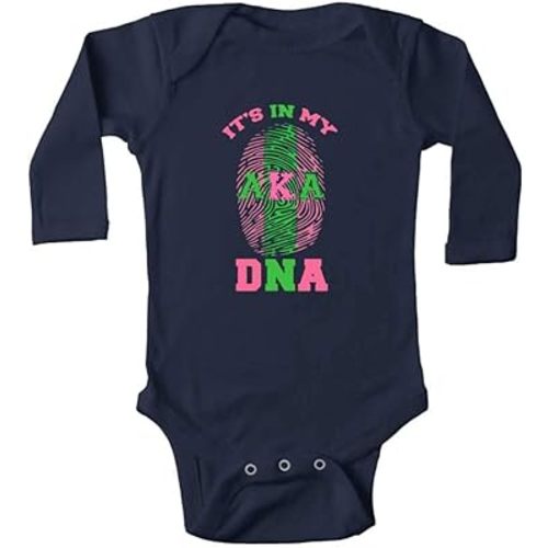 Yeavomeny It's In My DNA AKA Infant Boy Girl Long Sleeve Newborn Playsuit Baby Bodysuit