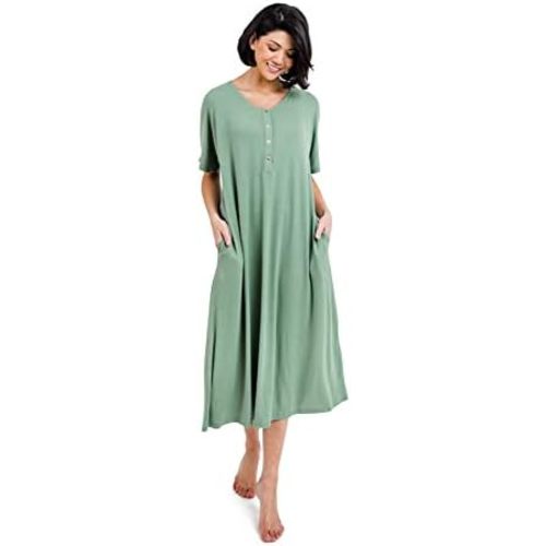 Kate Modern House Dress - Nursing & Night Gown | Comfy Loungewear for Pregnancy & Nursing