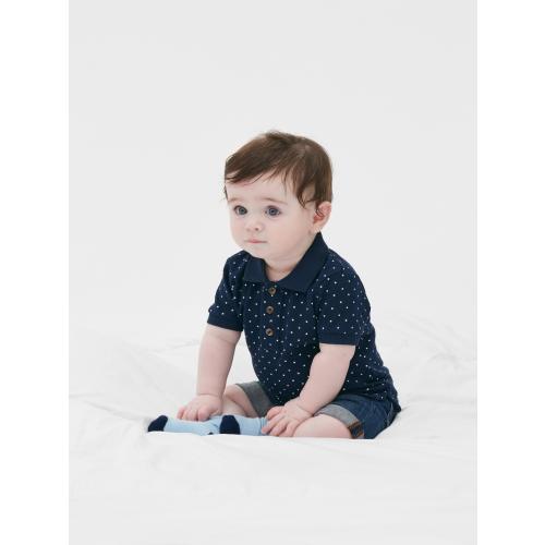 Short Sleeve Printed Polo Shirt