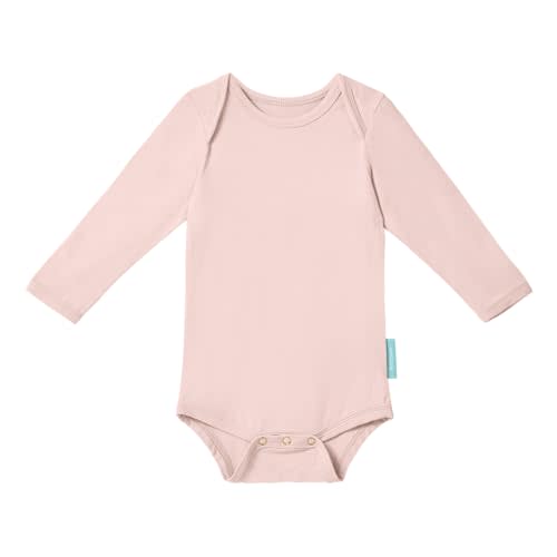 PurComfy Supersoft Long Sleeve Baby Bodysuits, Premium Bamboo Rayon Bodysuit Unisex Boy Girl 0-3-6-9-18-24 months