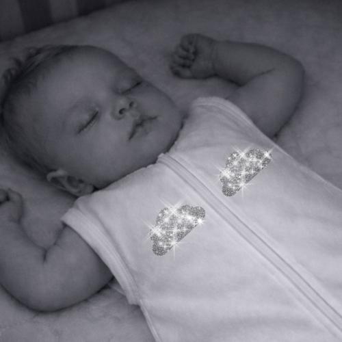 Infant Sleep Sack Visibility Patch for Baby Monitor Cloud Iron On Baby Sleepwear Nursery Essential