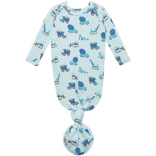 Posh Peanut Knotted Newborn Gown - Newborn Gowns For Girls 0-3 Months