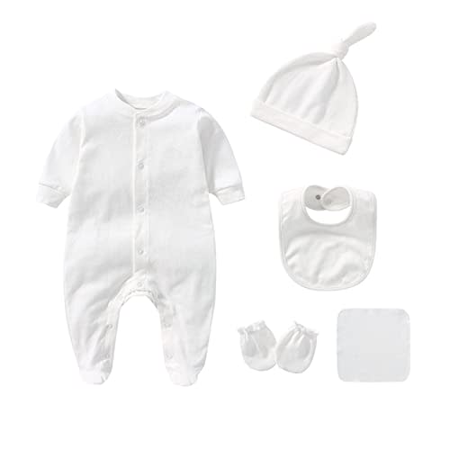IADOER Baby Unisex Baby Cotton Layette Set Gift for Baby Boys Girls Accessories Set Newborn Essentials 0-12 Months