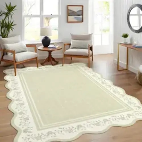 Faux Cashmere Velvet Fabric Rug - Soft, Non-Slip Backing, Washable, Foldable Easy-Care Rug - Cozy Underfoot for Relaxed Lounging, Cozy Vibes for Living Room, Kid Room & Entryway Decor - TikTok Shop