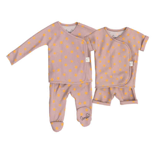 Baby Bundle - Galaxy Gleam Footie + Romper – Bonsie Skin to Skin Babywear