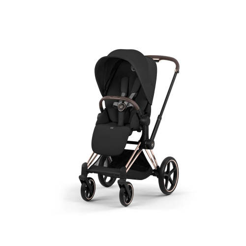 CYBEX PRIAM Stroller - Comfort Collection  - Rose Gold Frame/Sepia Black Lux Seat