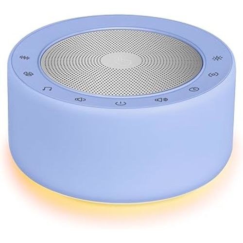 Nursery Lamp with Sound Machine, Mood Lighting, 7 Colors Night Light, 30 Soothing Sounds, White Noises for Baby, Adults. Timer, Plug in, Memory Function, Touch Control