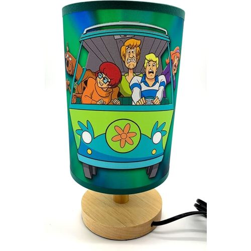FDecor Scooby Scoob Table Lamp Bedside Light Wood Base Room Decoration or Great Gift Ideas