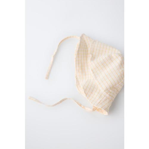 PLAID HAT - Yellow