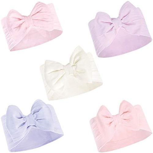 Hudson Baby Cotton and Synthetic Headbands, Size 0-24 Months