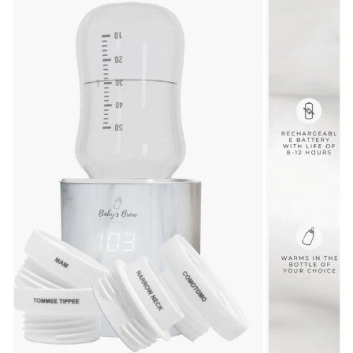 3.0 Portable Bottle Warmer & Set of 4 Adapters Set