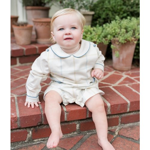 Edgehill Collection x The Broke Brooke Baby Boys Jensen Plaid Jon Jon