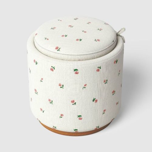 Dorm Storage Ottoman Floral - Room Essentials™