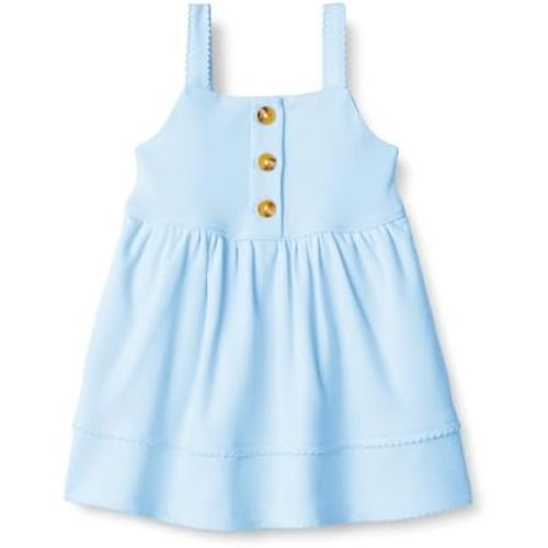 Amazon Essentials x Sofia Grainge Toddlers and Baby Girls' Cotton Casual Fit and Flare Dress