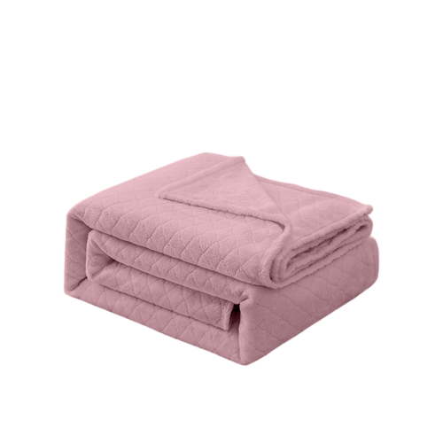 Lightweight Summer Cooling Blanket Soft Breathable Quilt For Office Nap Travel Couch 59 By 39 Inches Pink