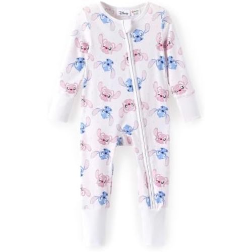 Disney Baby Organic Cotton Zip Footie Clothes Romper Outfit for Nb to Inf