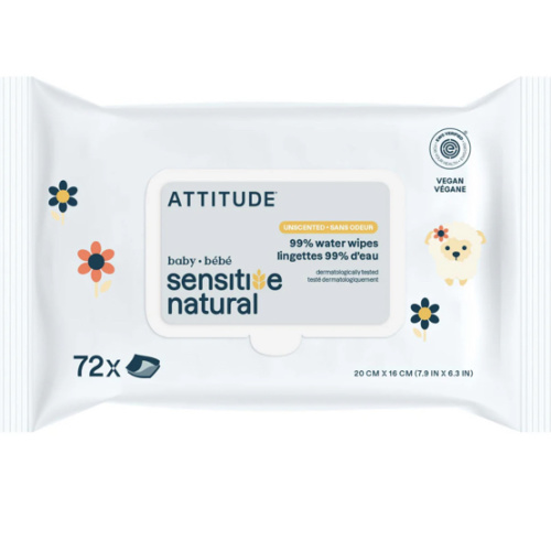 Natural Baby Wipes for Sensitive Skin & EWG Verified® I ATTITUDE