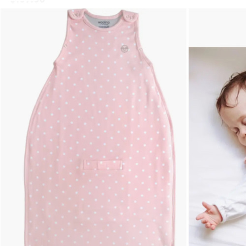 4 Season® Ultimate Baby Sleep Bag, Merino Wool & Organic Cotton, Rose