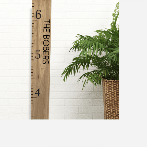 Hickory Growth Chart Ruler - Natural Numbers – Birchmark Designs