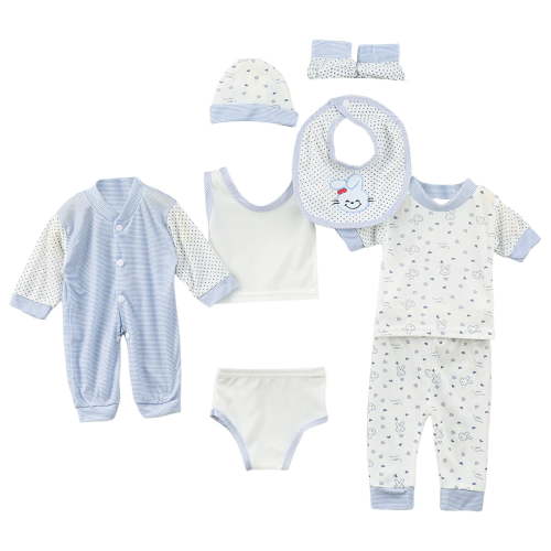 Povozer Baby Girl Clothes 0-3 Months 8PCS Newborn Baby Layette Set Newborn Must Have Newborn Stuff Going Home Outfit Newborn Outfits Preemie Outfits Gift For Baby Shower Gift for 0-3 Months,Blue