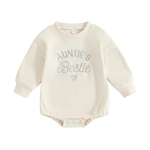 VISGOGO Newborn Infant Baby Boy Girls Oversized Romper Little Dude Sweater Onesie Coming Home Outfit Neutral Clothes