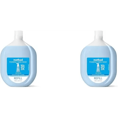 Method Foaming Hand Soap Refill, Sea Minerals, Recyclable Bottle, Biodegradable Formula, 28 oz, (Pack of 2)