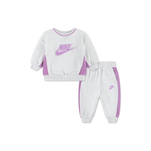 Colorblock Fleece Sweatshirt & Joggers Set