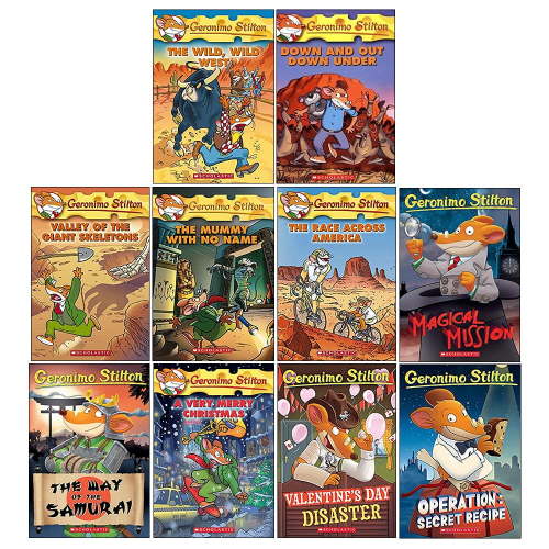 Geronimo Stilton Series 4: The 10 Books Collection Box Set - Ages 5-7 - Paperback
