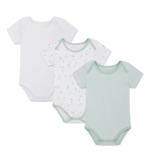 LAKE Pajamas | Parisian Green Baby Bodysuit Bundle