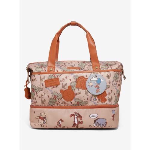 Disney Winnie the Pooh Hundred Acre Wood Map Travel Weekender Bag — BoxLunch Exclusive